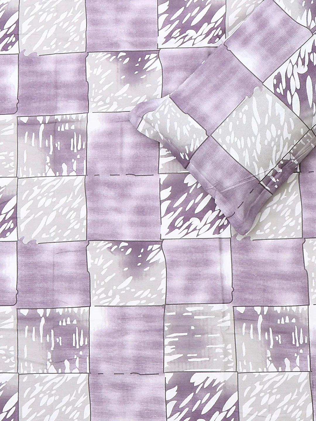 104 TC 100% Cotton Double Bed 1 Bedsheet with 2 Pillow Cover (Samriddhi) - Image 5