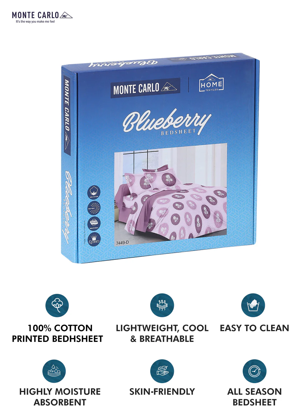 104 TC Cotton Double Bed Bedsheet with 2 Pillow Covers - Updated - Updated - Updated - Image 10