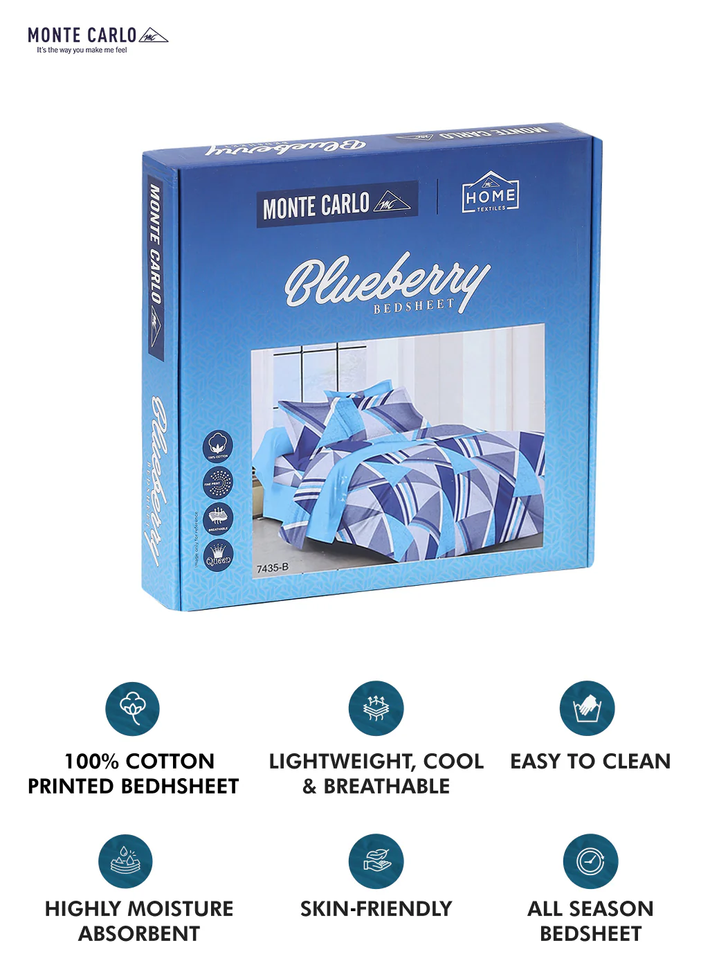 104 TC Cotton Double Bed Bedsheet with 2 Pillow Covers - Updated - Updated - Updated - Image 10
