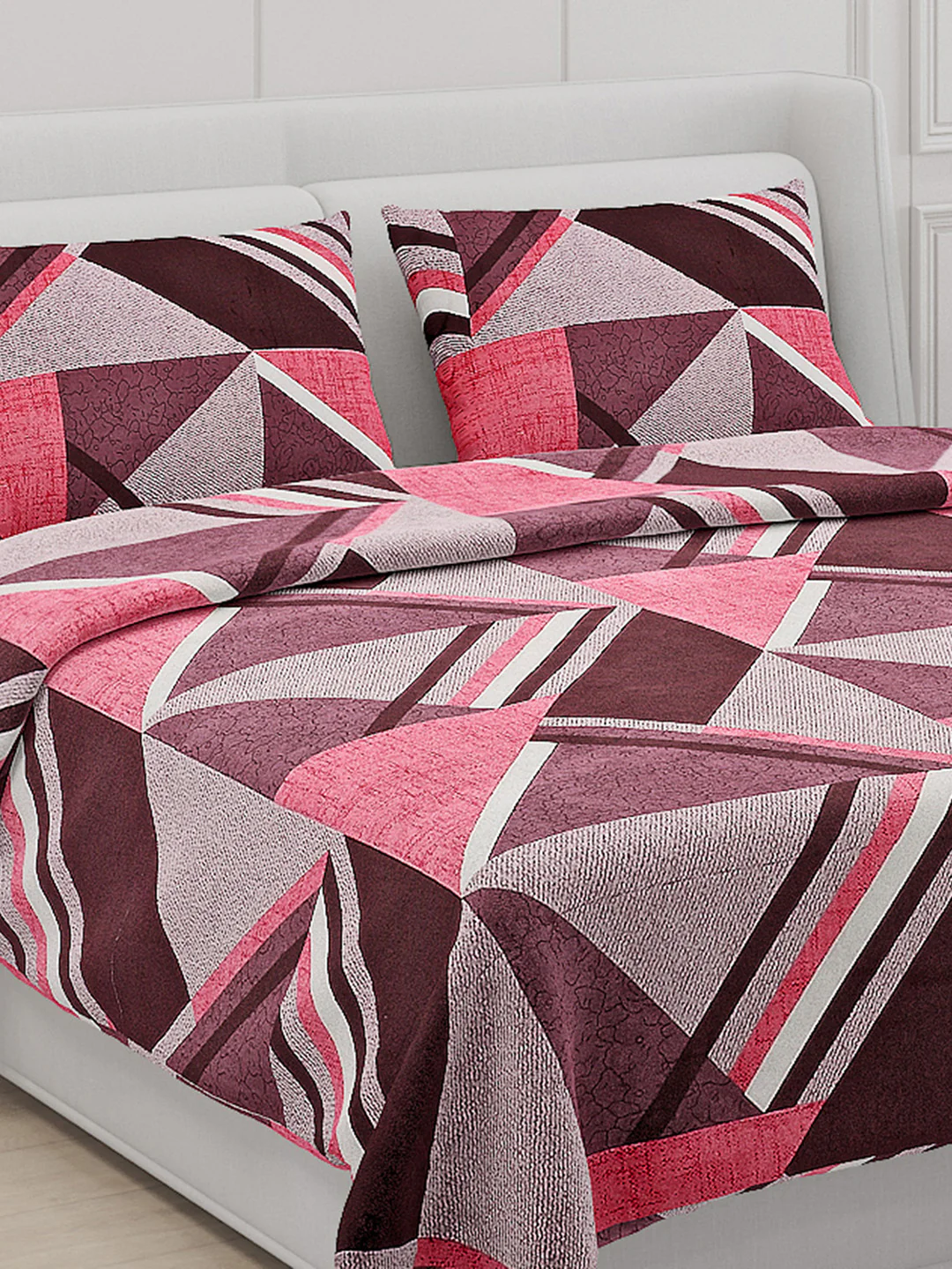 104 TC Cotton Double Bed Bedsheet with 2 Pillow Covers - Updated - Updated - Updated - Image 5