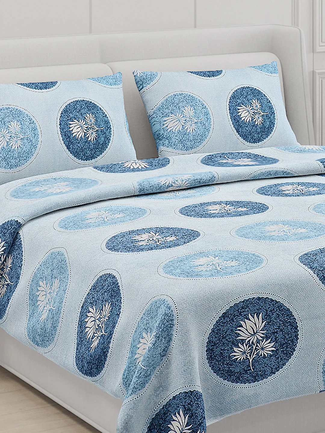 104 TC Cotton Double Bed Bedsheet with 2 Pillow Covers - Updated - Updated - Updated - Image 5