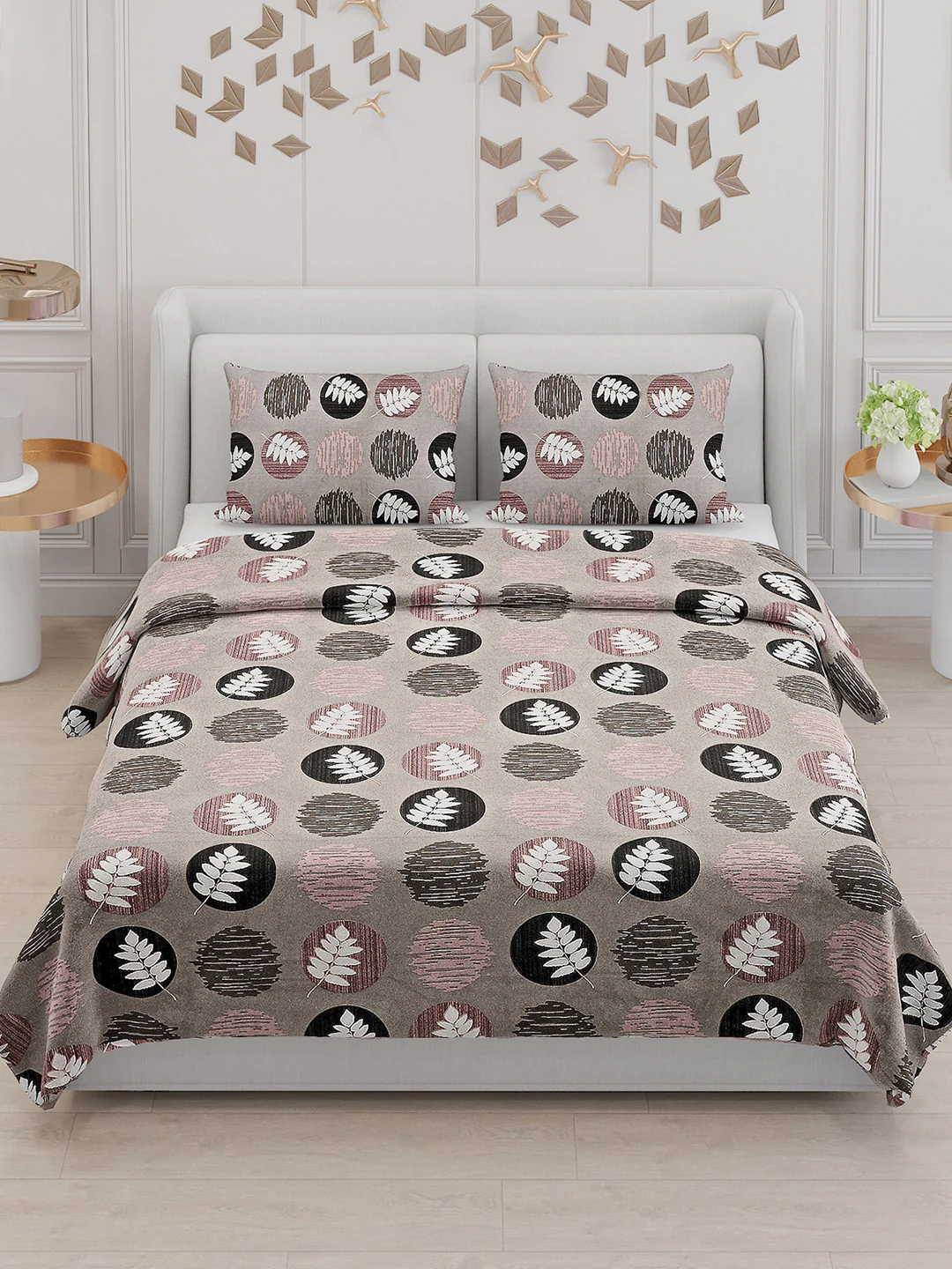 104 TC Cotton Double Bed Bedsheet with 2 Pillow Covers - Updated - Updated - Updated - Image 2