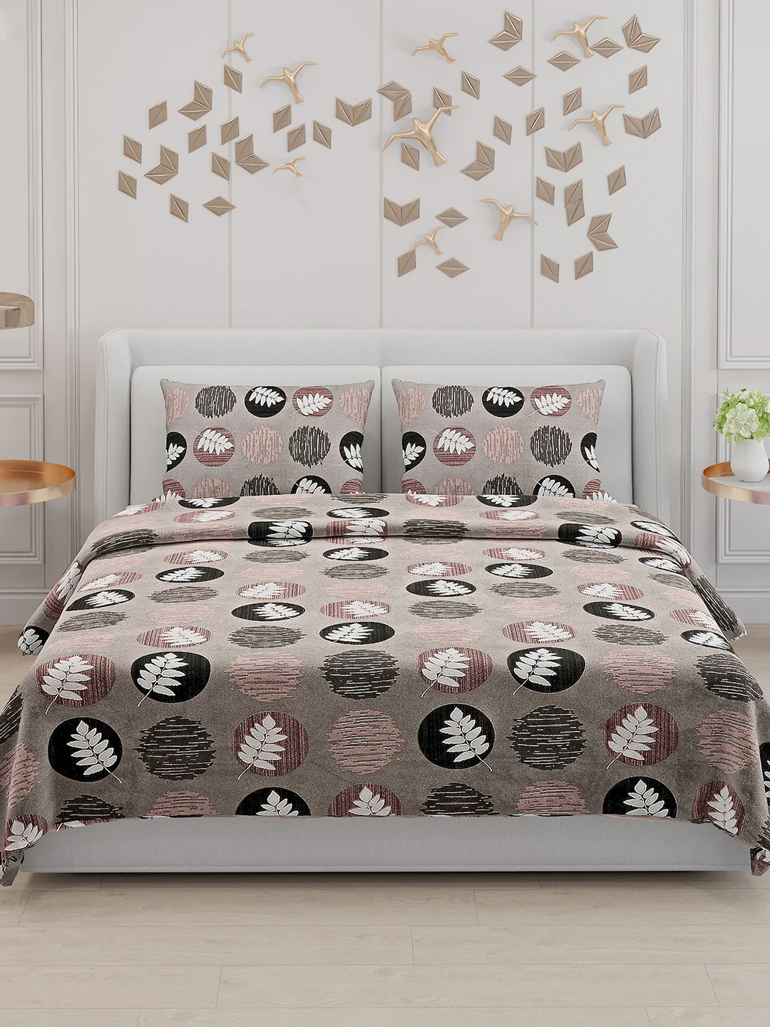 104 TC Cotton Double Bed Bedsheet with 2 Pillow Covers - Updated - Updated - Updated - Image 3