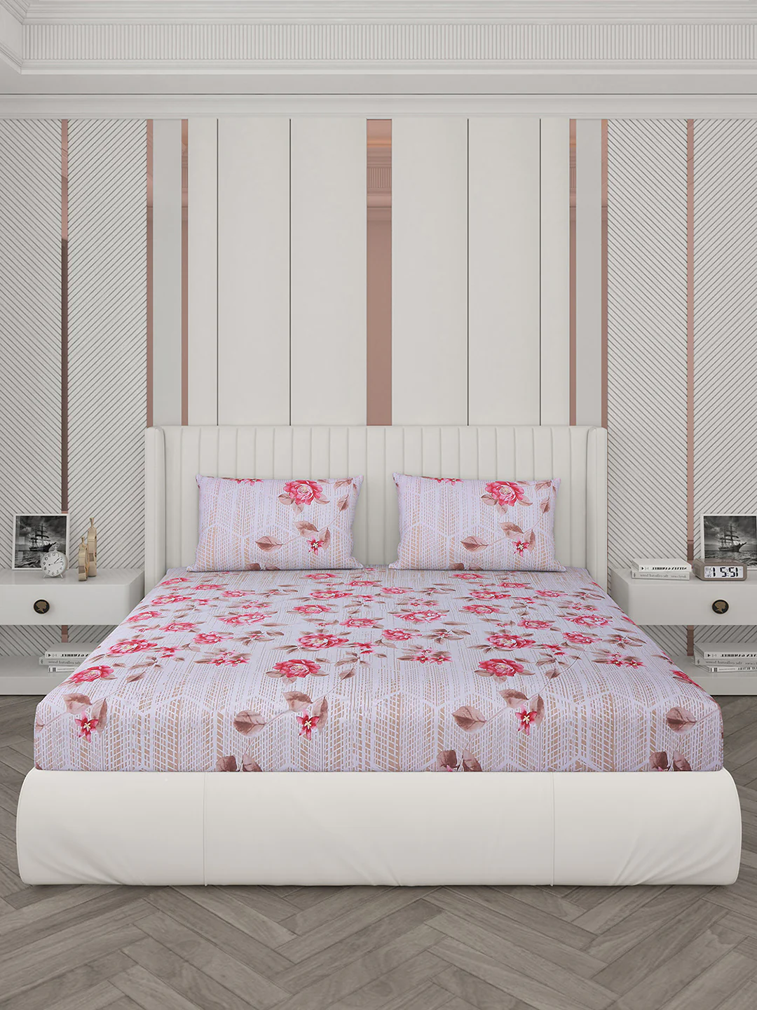 104 TC Cotton Double Bedsheet with 2 Pillow Covers - Updated - Updated - Updated - Image 3