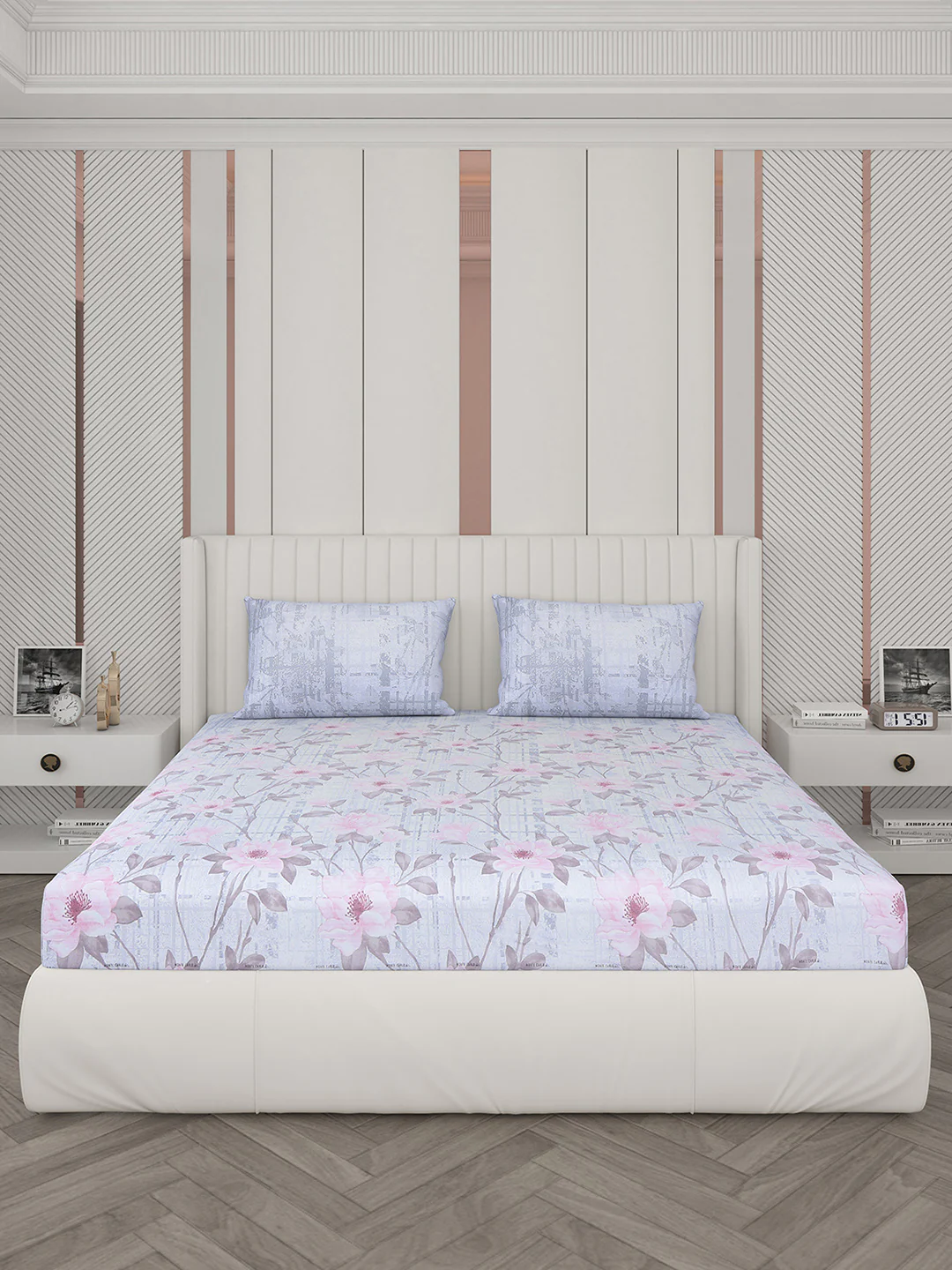 104 TC Cotton Double Bedsheet with 2 Pillow Covers - Updated - Updated - Updated - Image 3