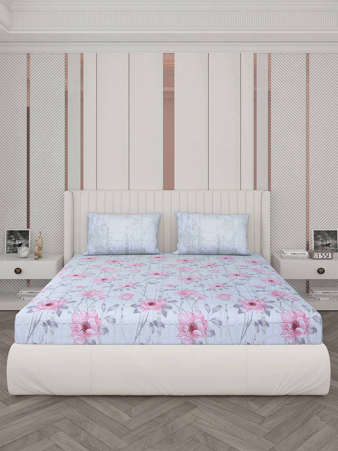 104 TC Cotton Double Bedsheet with 2 Pillow Covers - Updated - Updated - Updated - Image 4