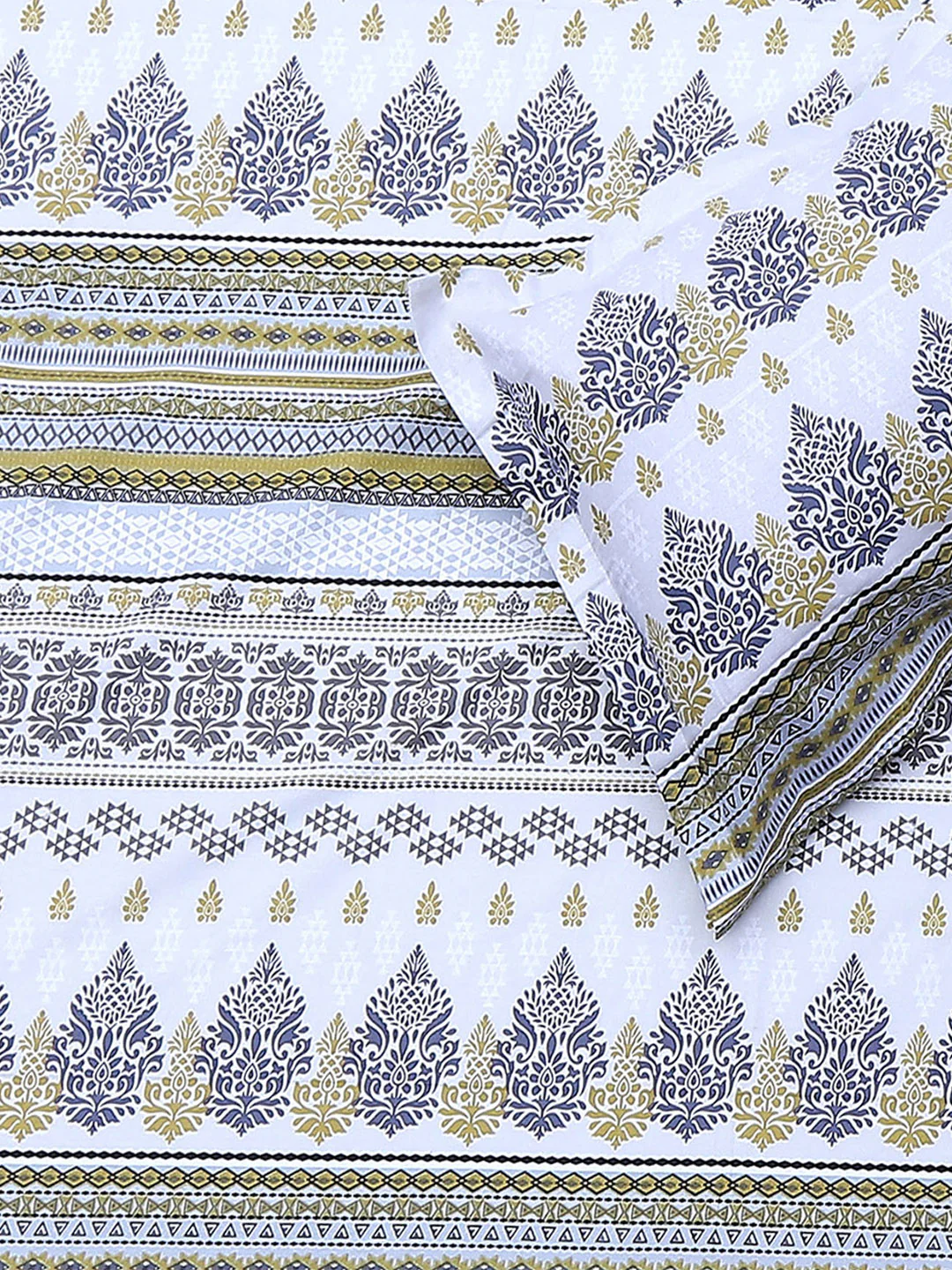 104 TC Cotton Double Bedsheet with 2 Pillow Covers - Updated - Updated - Image 5