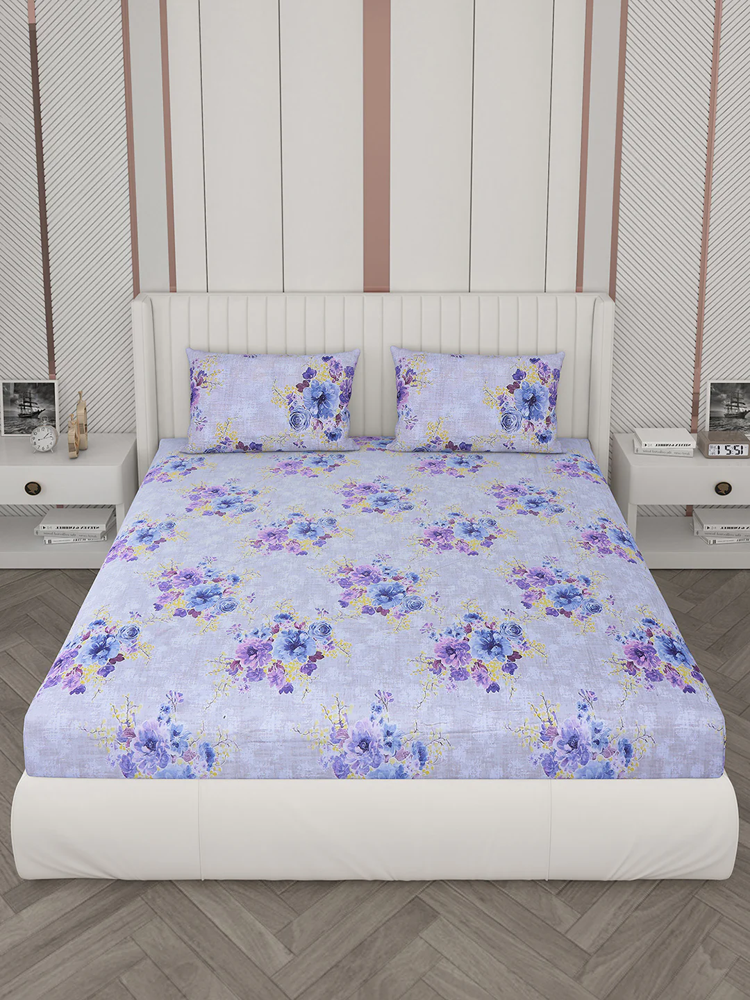 104 TC Cotton Double Bedsheet with 2 Pillow Covers - Updated - Updated - Updated - Image 3