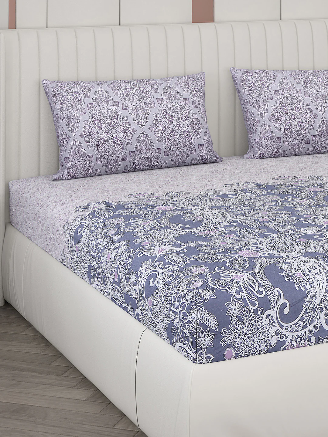 104 TC Cotton Double Bedsheet with 2 Pillow Covers - Updated - Updated - Updated - Image 4