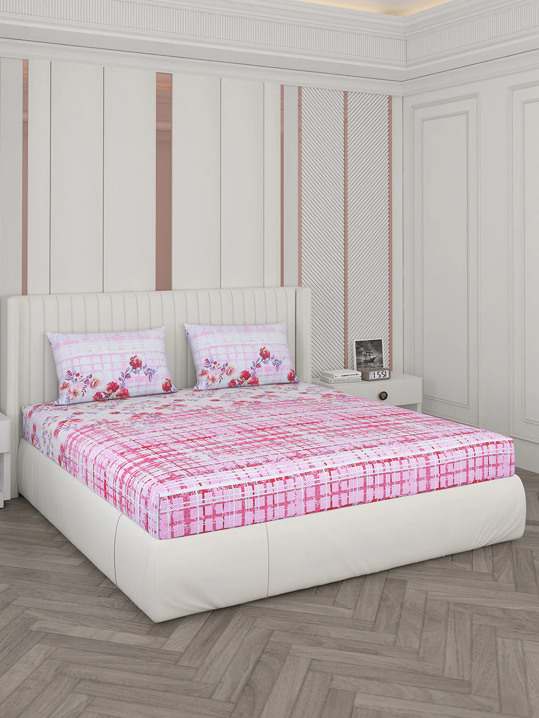 104 TC Cotton Double Bedsheet with 2 Pillow Covers - Updated - Updated - Updated - Image 2