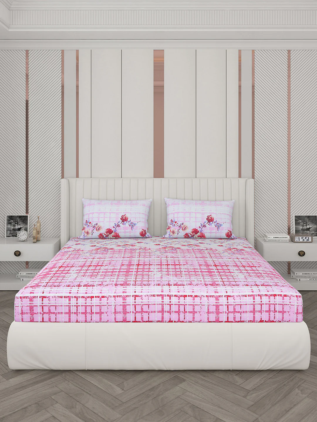 104 TC Cotton Double Bedsheet with 2 Pillow Covers - Updated - Updated - Updated - Image 4