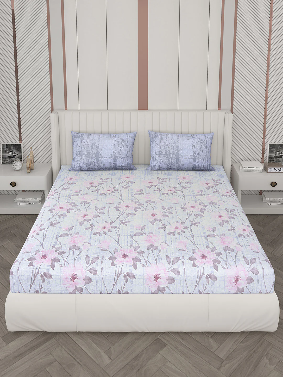 104 TC Cotton Double Bedsheet with 2 Pillow Covers - Updated - Updated - Updated - Image 3