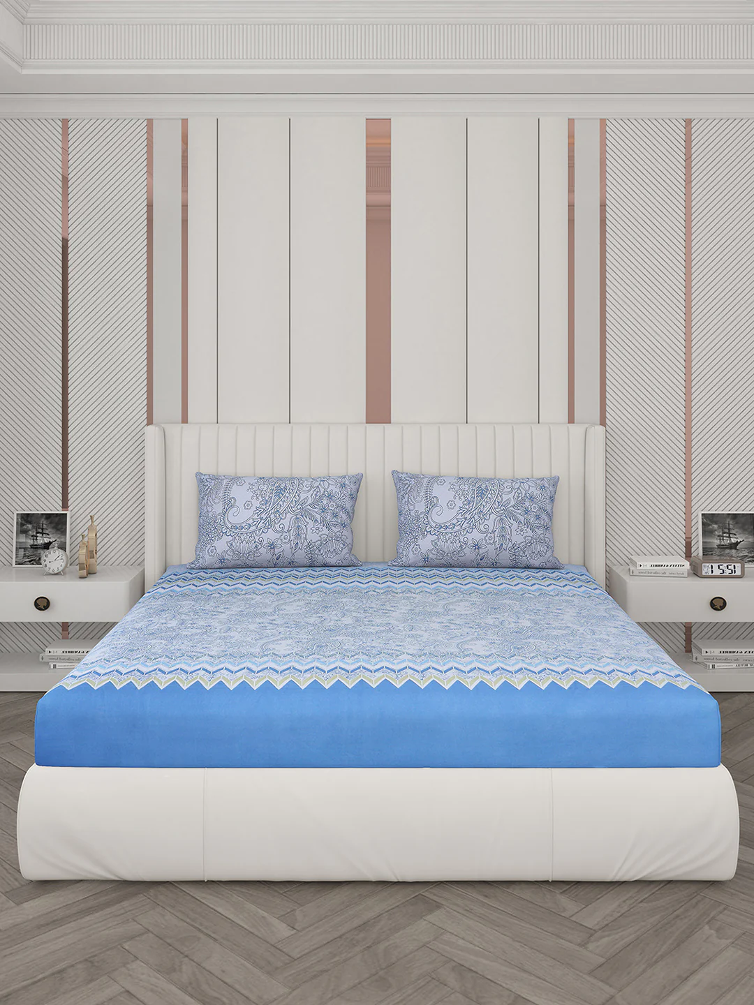 104 TC Cotton Double Bedsheet with 2 Pillow Covers - Updated - Updated - Updated - Image 4