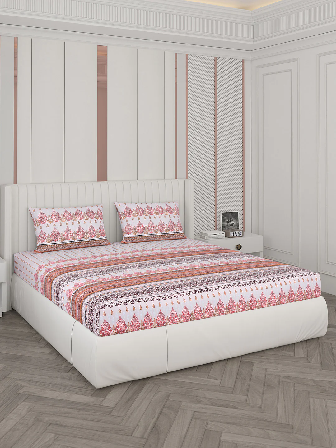 104 TC Cotton Double Bedsheet with 2 Pillow Covers - Updated - Updated - Updated - Image 2