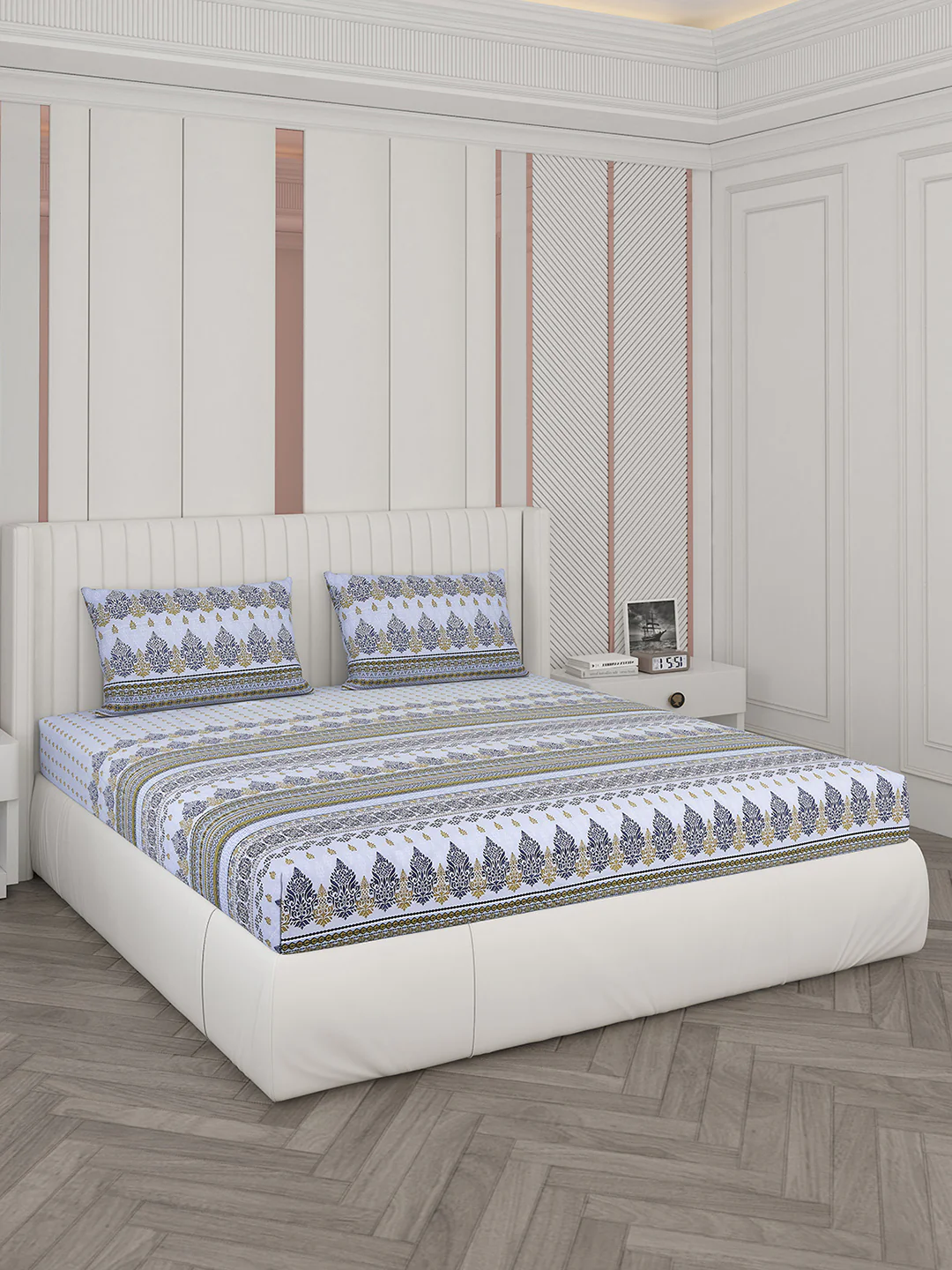 104 TC Cotton Double Bedsheet with 2 Pillow Covers - Updated - Updated - Image 2