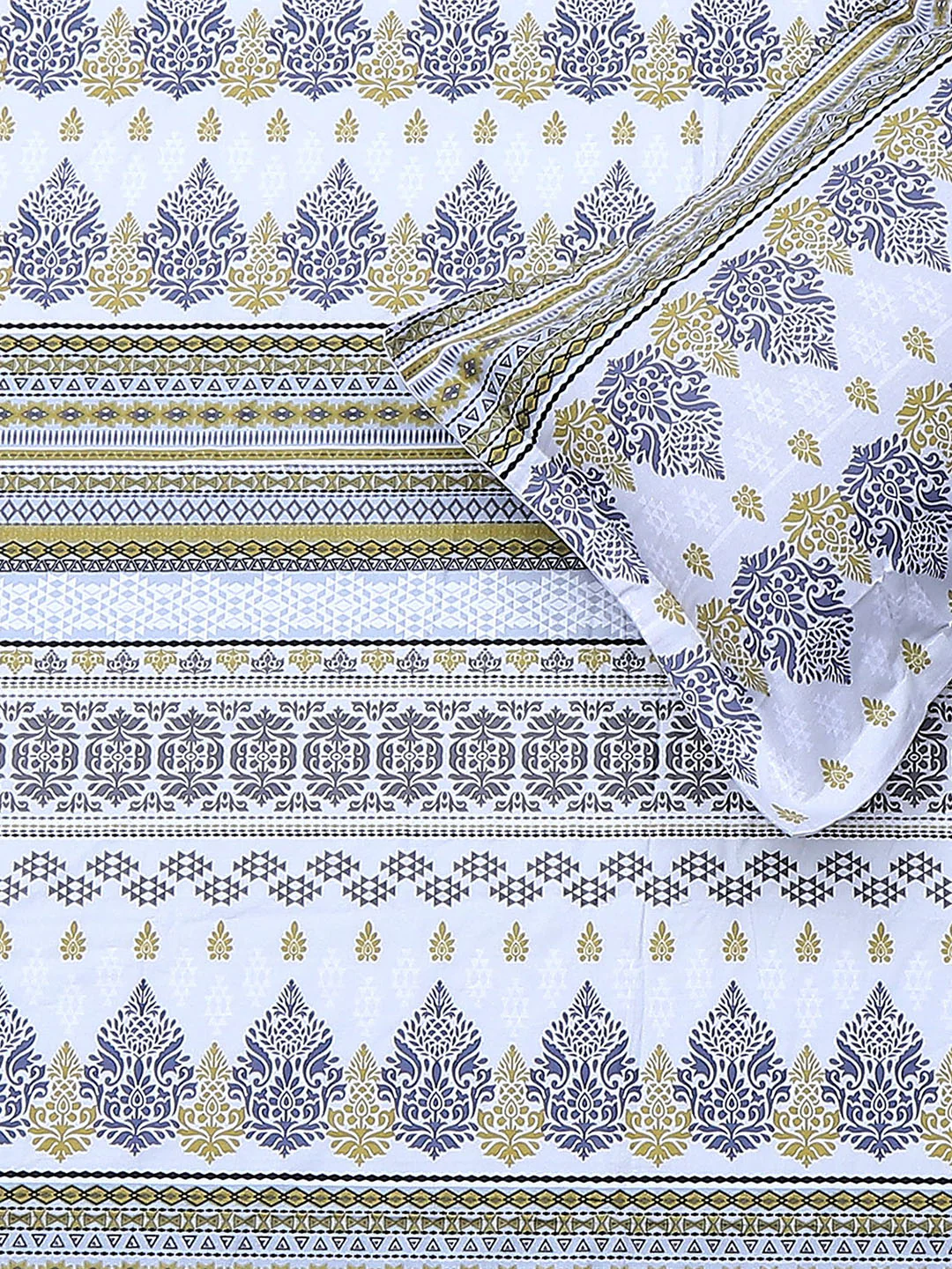 104 TC Cotton Double Bedsheet with 2 Pillow Covers - Updated - Updated - Image 5