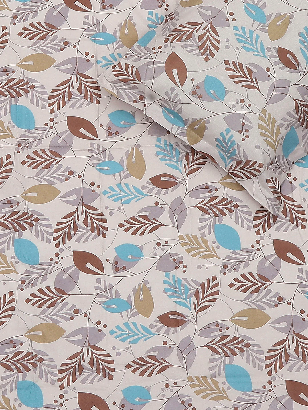 104 TC Cotton Single Bedsheet with 1 Pillow Cover (Elegance) - Image 5