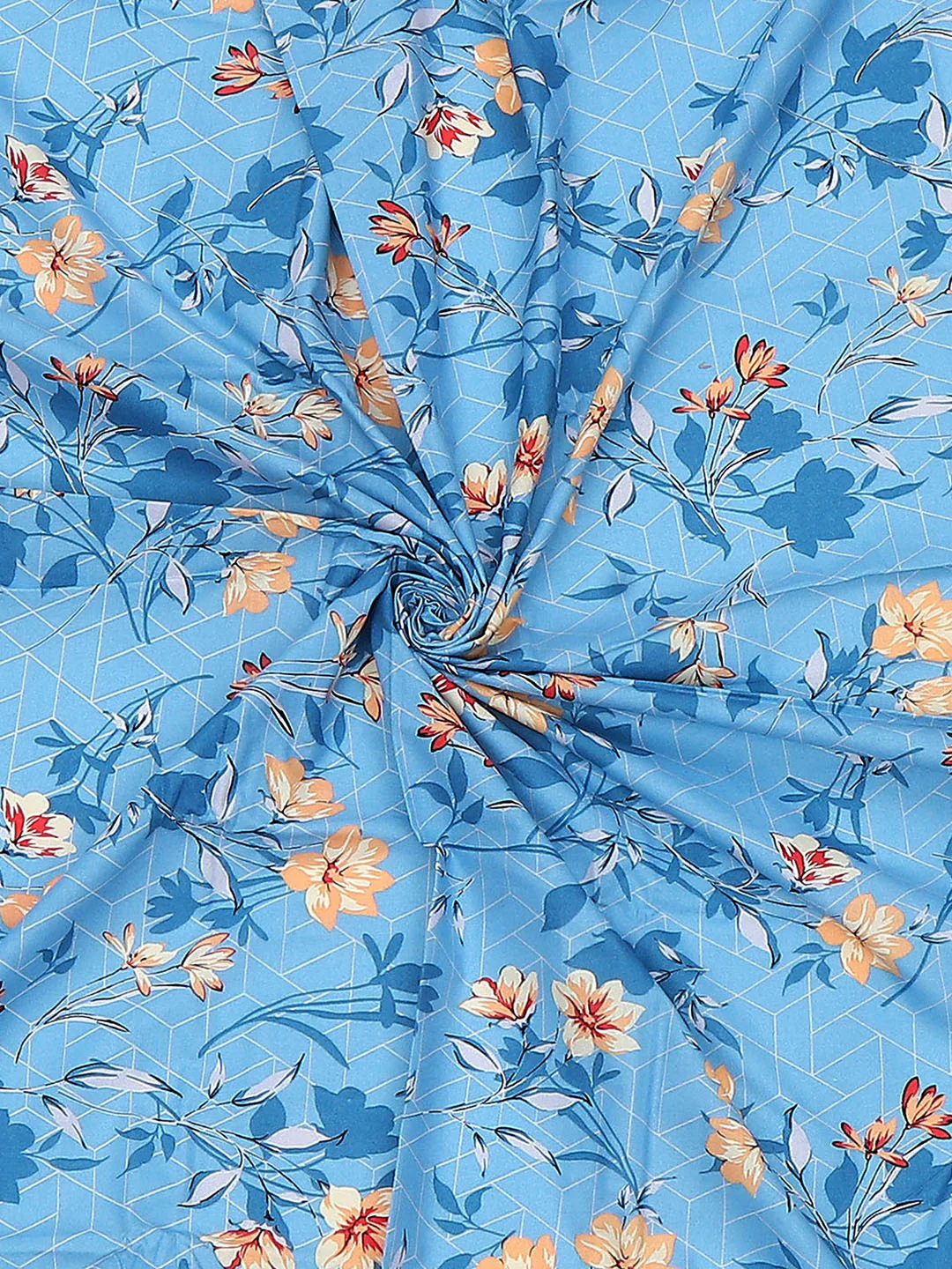 104 TC Cotton Single Bedsheet with 1 Pillow Cover (Elegance) - Image 8
