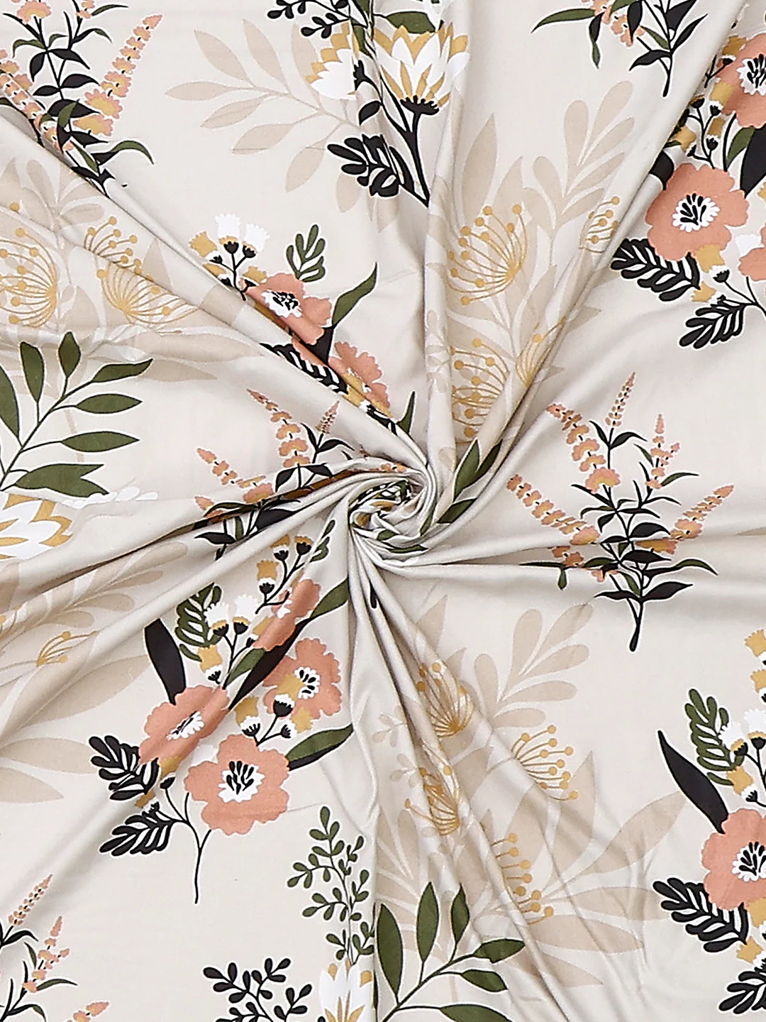 110 GSM Polyester Double Bed 1 Bedsheet with 2 Pillow Cover (Aromatica) - Image 8