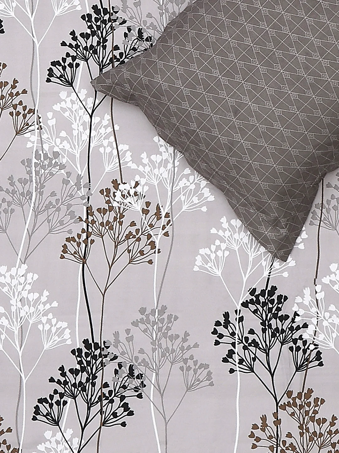 110 GSM Polyester Double Bed 1 Bedsheet with 2 Pillow Cover (Aromatica) - Image 5