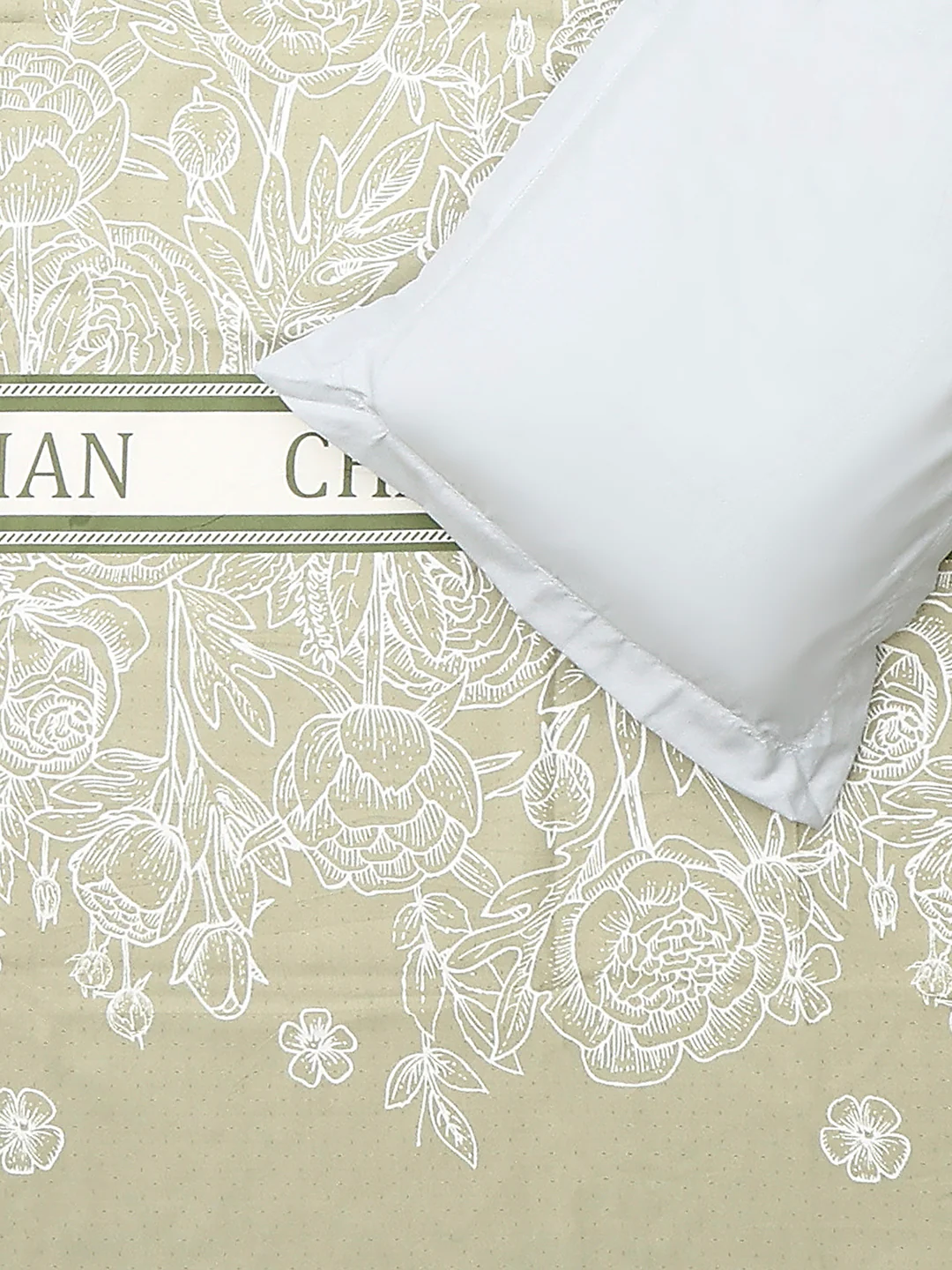 110 GSM Polyester Double Bed 1 Bedsheet with 2 Pillow Cover (Aromatica) - Image 5