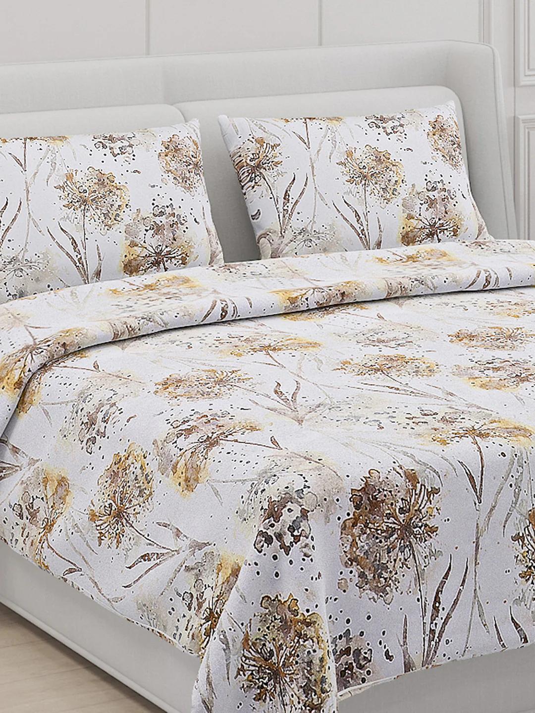 110 GSM Polyester Double Bed Bedsheet with 2 Pillow Covers - Updated - Updated - Updated - Image 5
