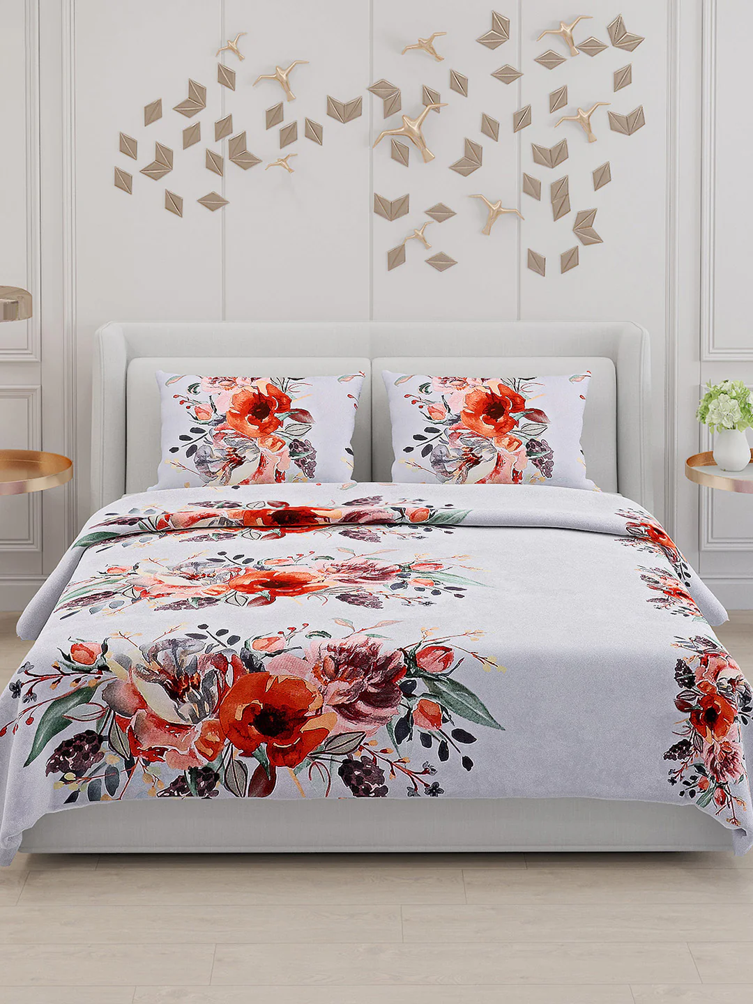 110 GSM Polyester Double Bed Bedsheet with 2 Pillow Covers - Updated - Updated - Updated - Image 3