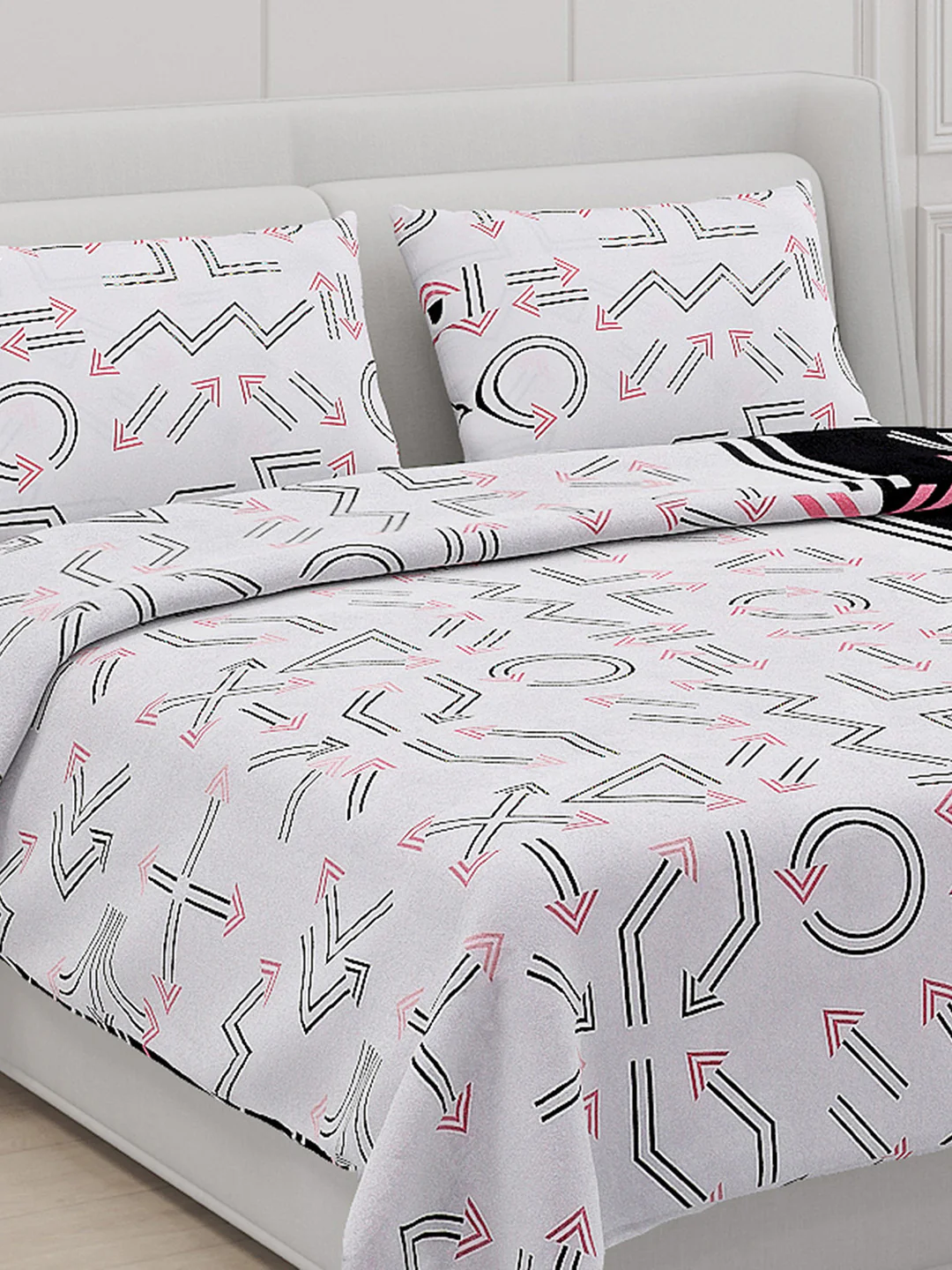 110 GSM Polyester Double Bed Bedsheet with 2 Pillow Covers - Updated - Updated - Updated - Image 5