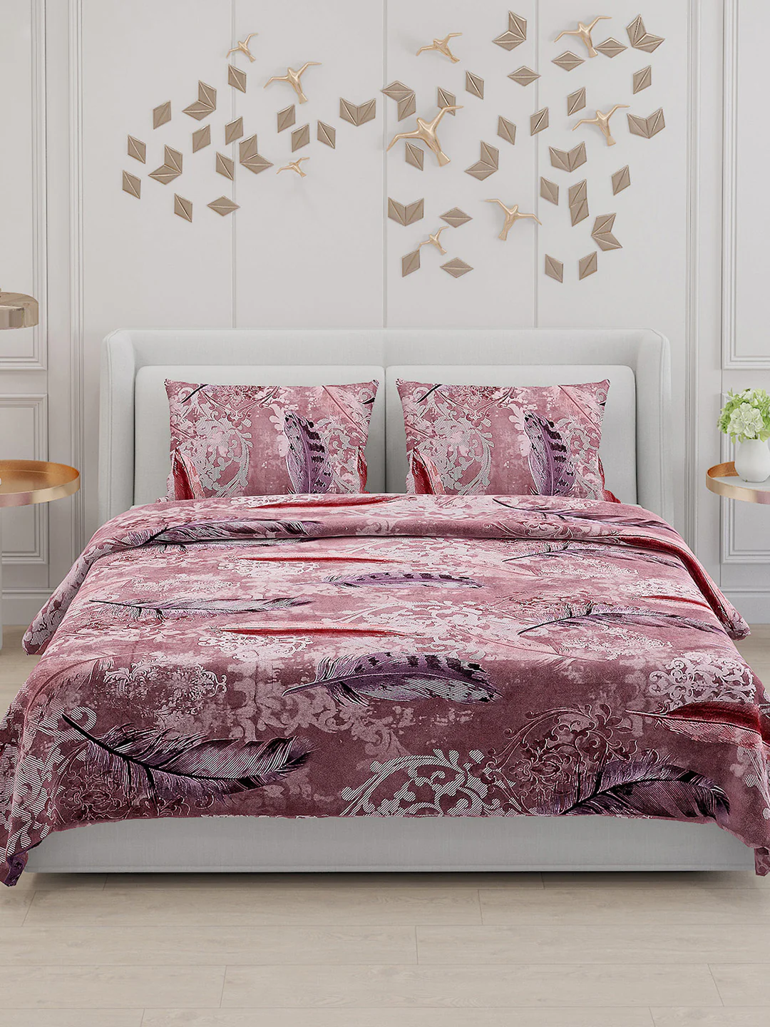 110 GSM Polyester Double Bed Bedsheet with 2 Pillow Covers - Updated - Updated - Updated - Image 3