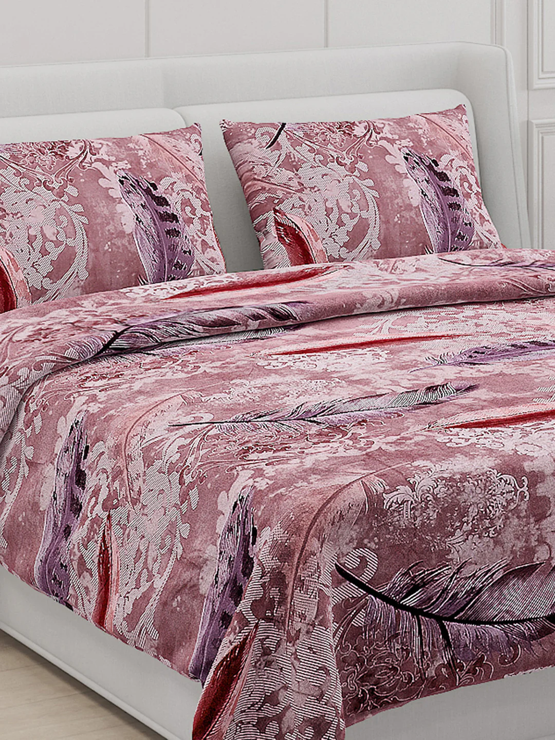 110 GSM Polyester Double Bed Bedsheet with 2 Pillow Covers - Updated - Updated - Updated - Image 5