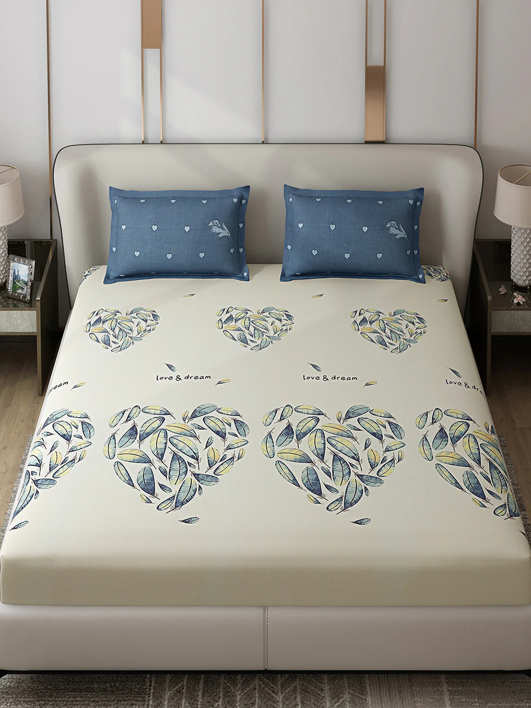 110 GSM Polyester Double Bed 1 Bedsheet with 2 Pillow Covers (Aromatic) - Updated - Updated - Updated - Image 2