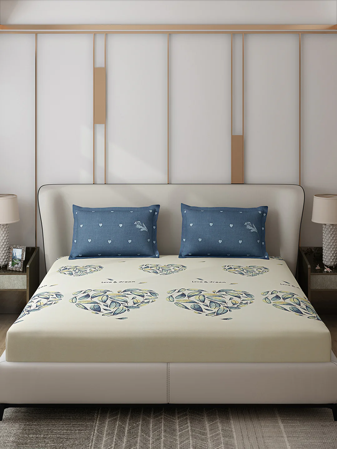 110 GSM Polyester Double Bed 1 Bedsheet with 2 Pillow Covers (Aromatic) - Updated - Updated - Updated - Image 3