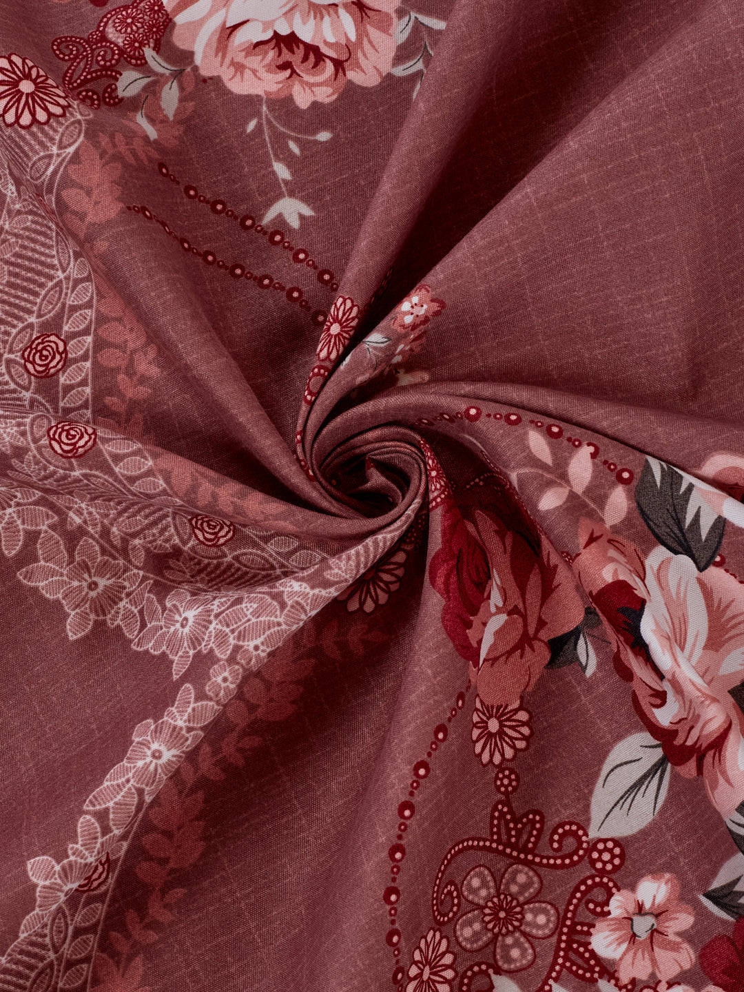 110 GSM Polyester Double Bed Bedsheet with 2 Pillow Covers Aromatica Collection - Image 8