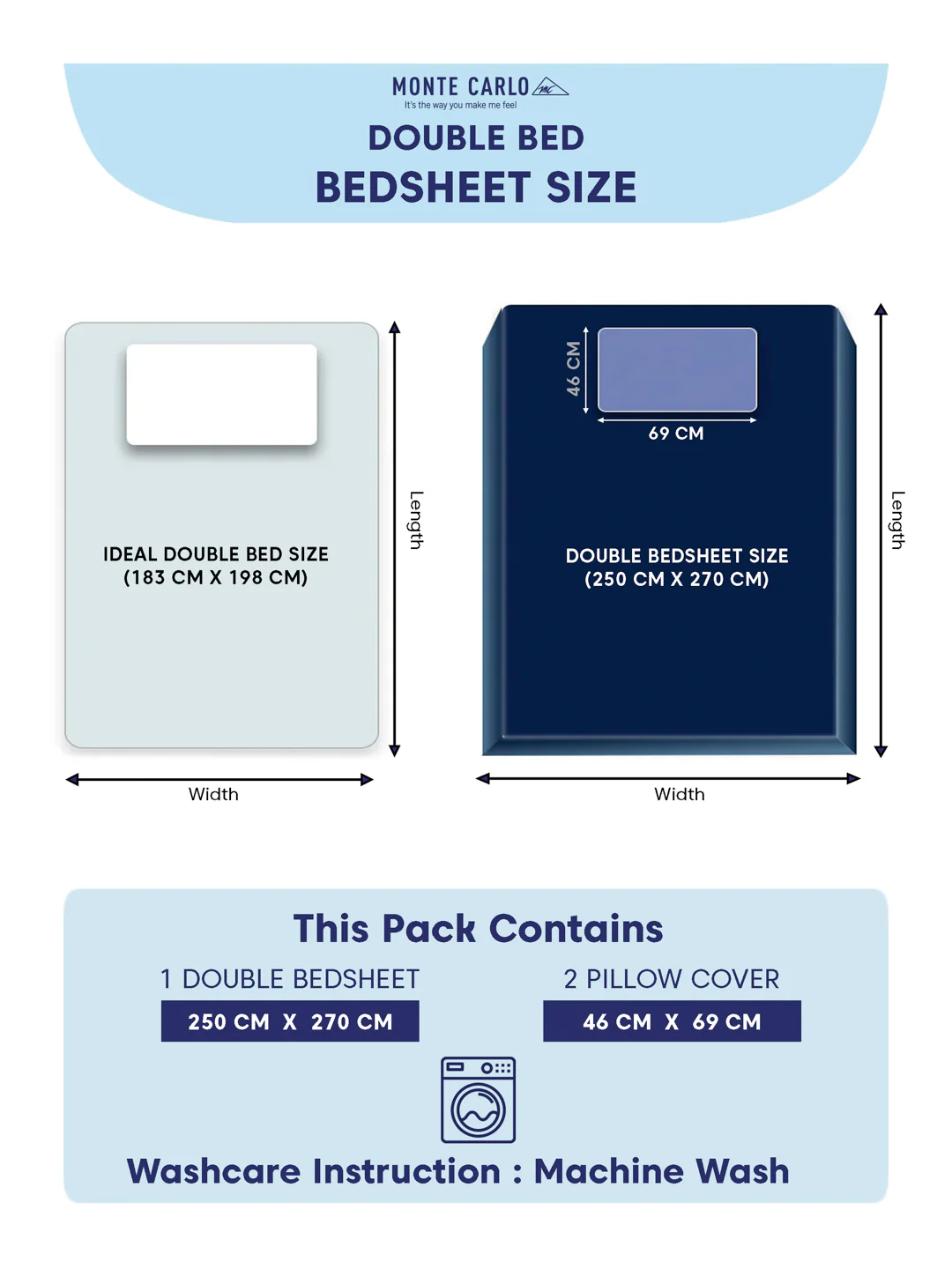 Premium 110 GSM Polyester King Size Bedsheet with 2 Pillow Covers Elite Embroidery Collection - Image 10