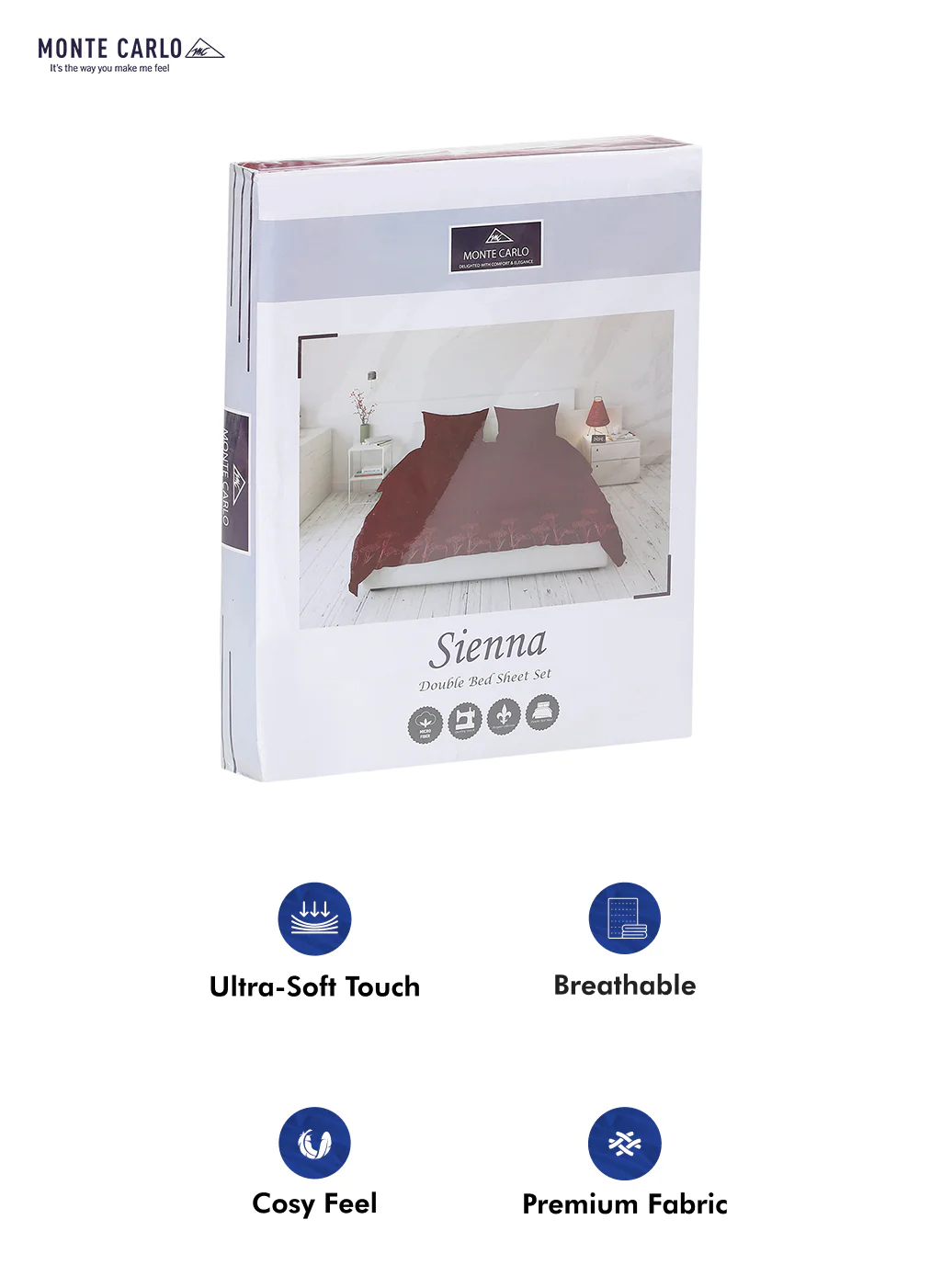 115 GSM Polyester Double Bed Bedsheet with 2 Pillow Covers - Updated - Updated - Updated - Image 10