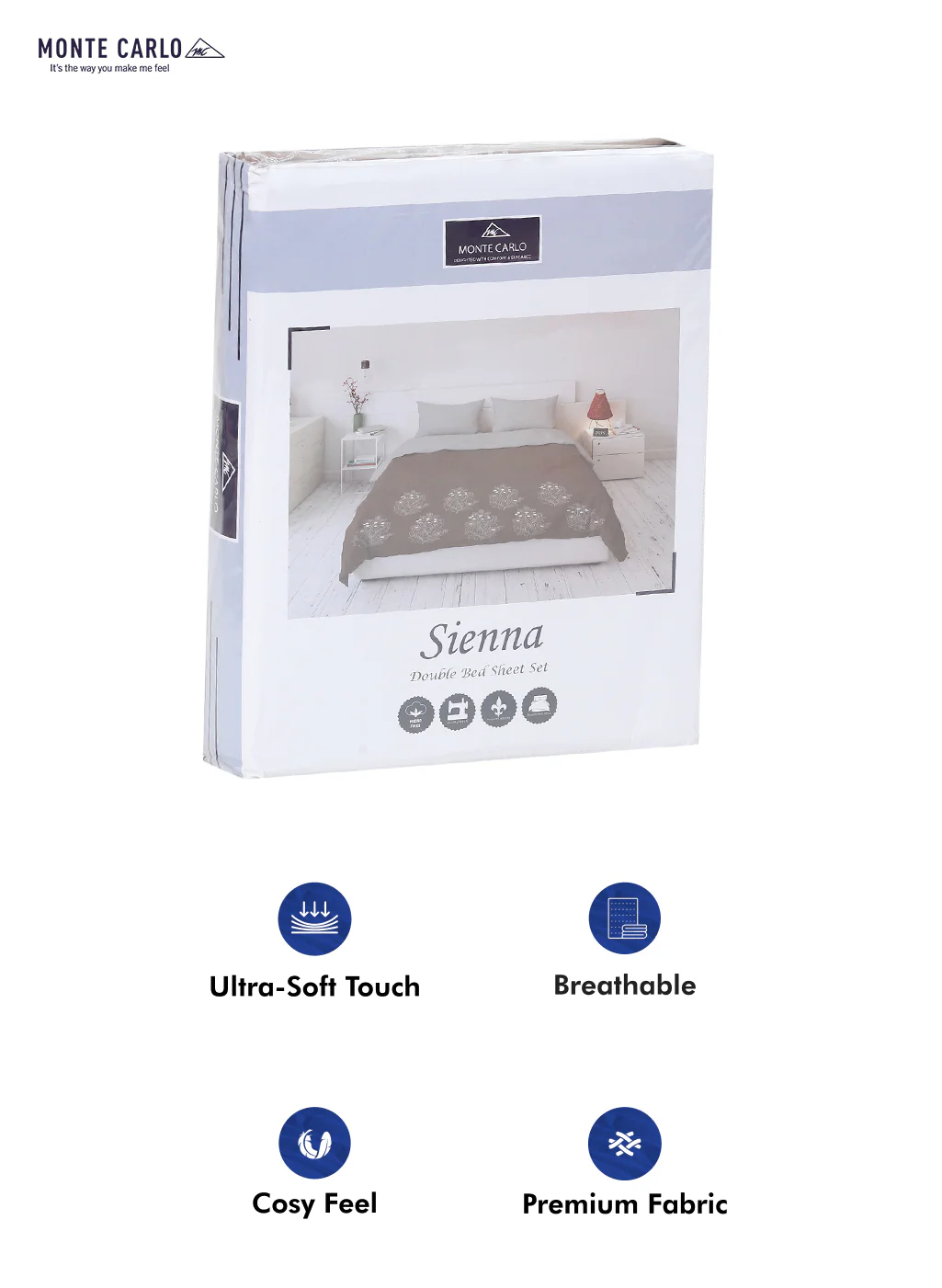 115 GSM Polyester Double Bed Bedsheet with 2 Pillow Covers - Updated - Updated - Updated - Image 10