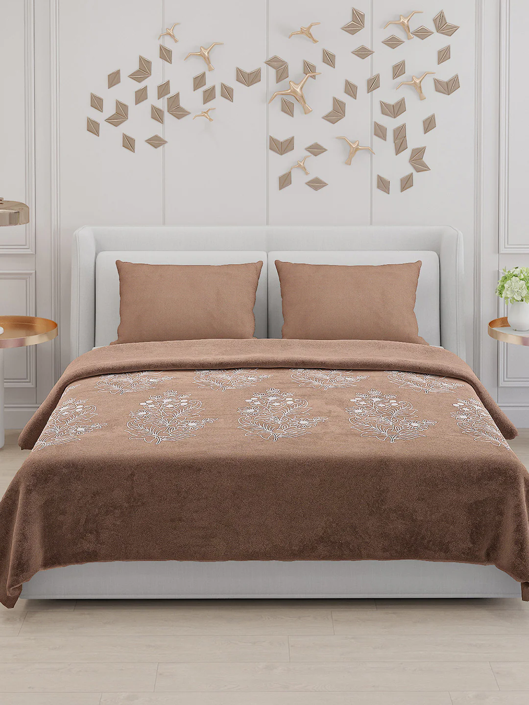 115 GSM Polyester Double Bed Bedsheet with 2 Pillow Covers - Updated - Updated - Updated - Image 3