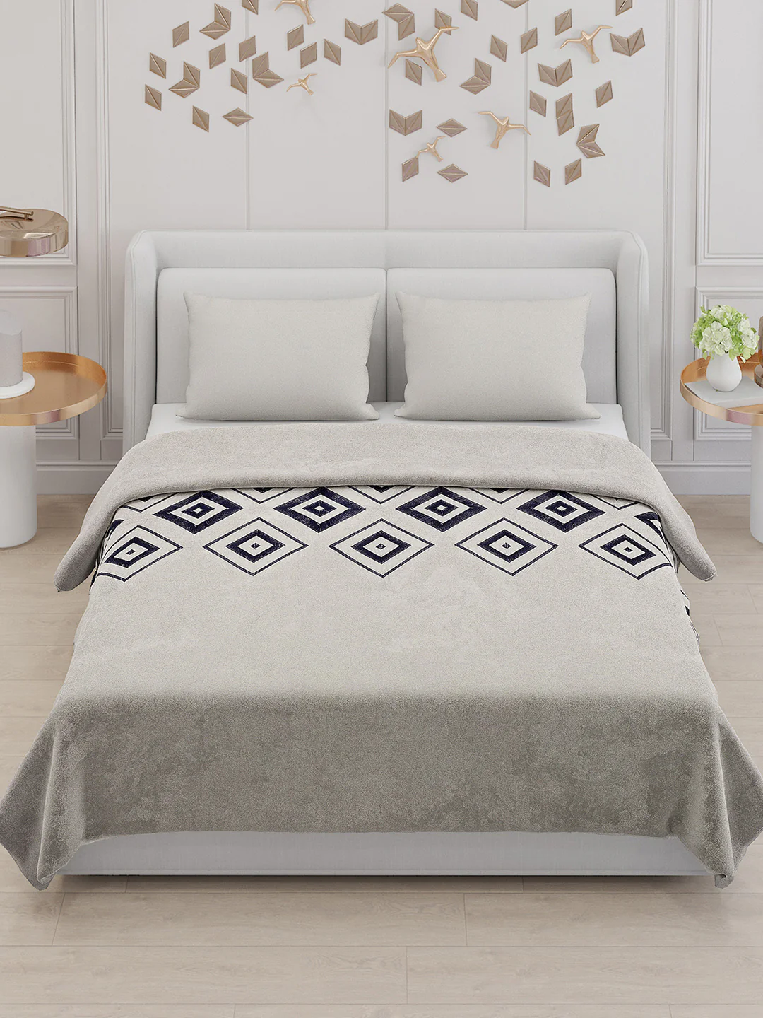 115 GSM Polyester Double Bed Bedsheet with 2 Pillow Covers - Updated - Updated - Updated - Image 2