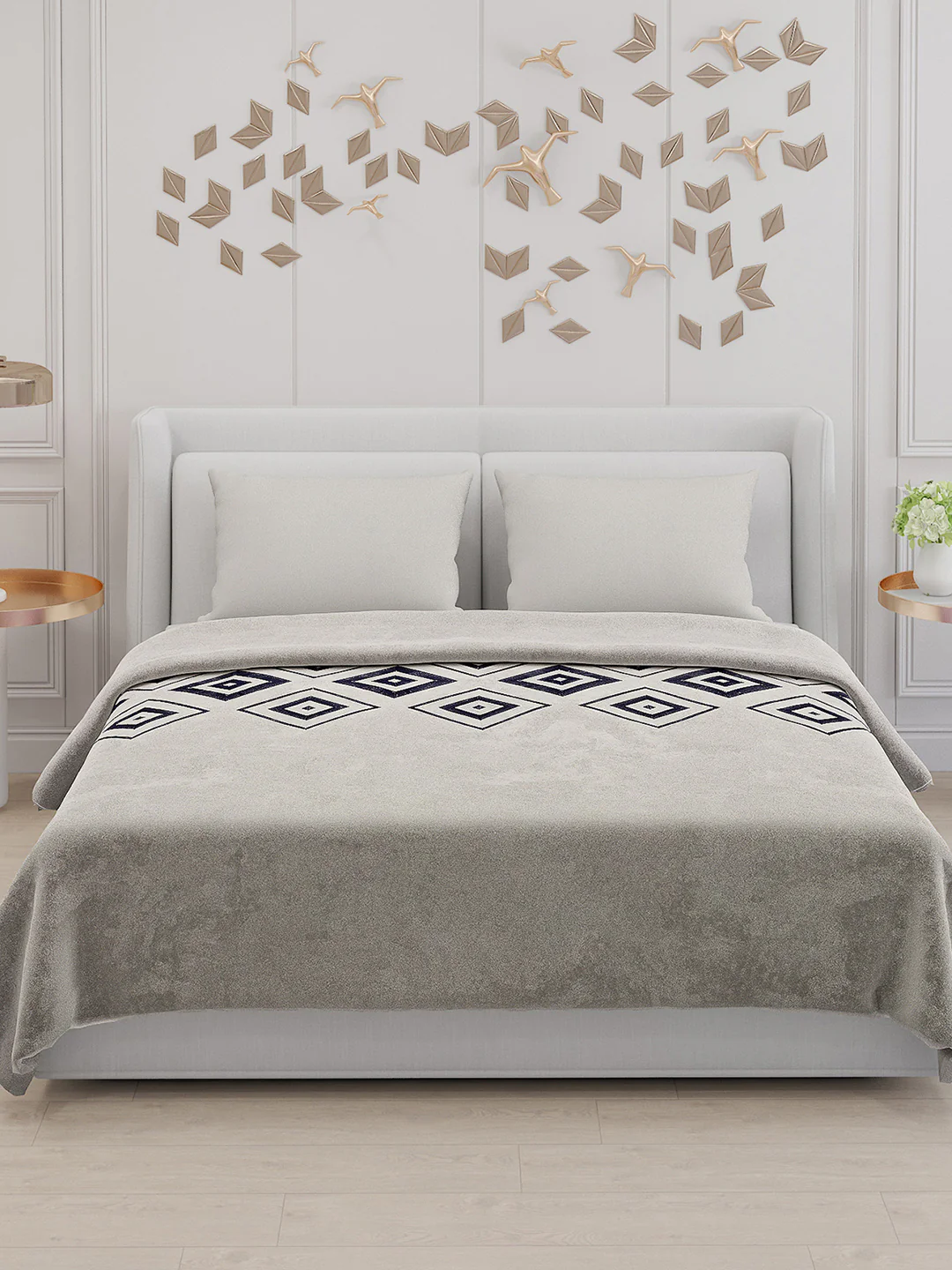 115 GSM Polyester Double Bed Bedsheet with 2 Pillow Covers - Updated - Updated - Updated - Image 3