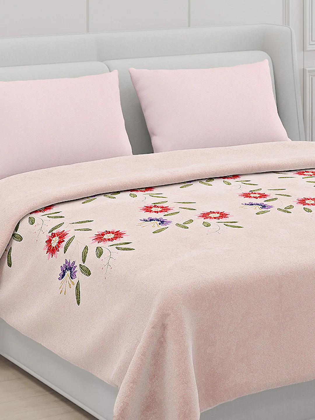 115 GSM Polyester Double Bed Bedsheet with 2 Pillow Covers - Updated - Updated - Image 5