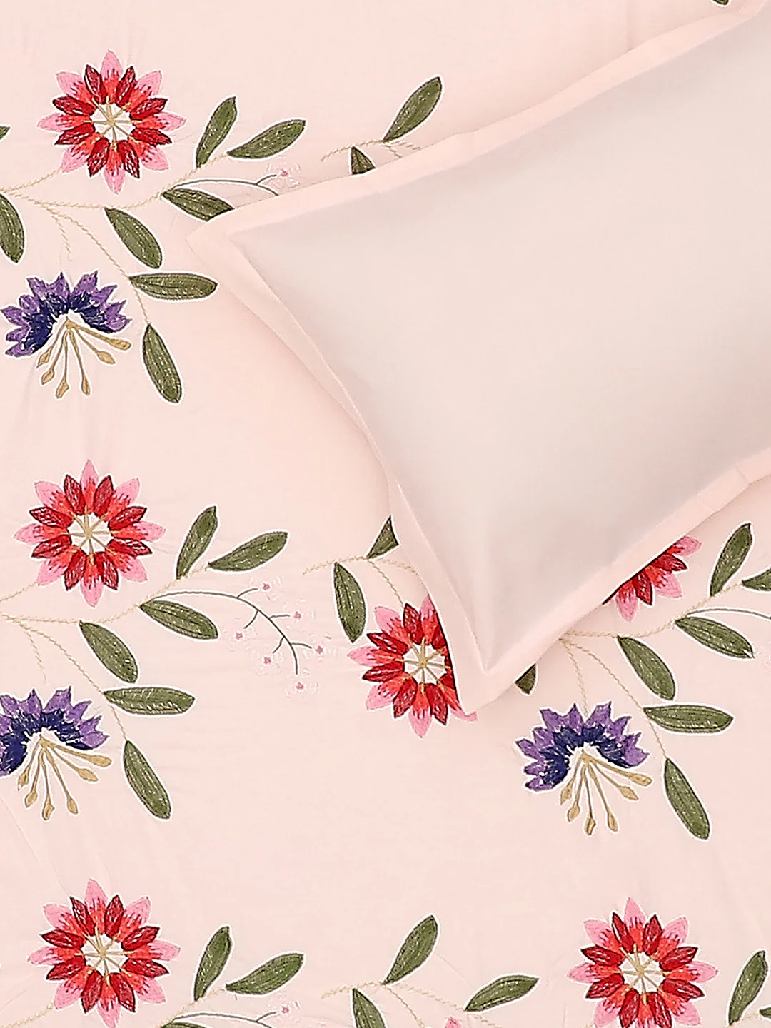 115 GSM Polyester Double Bed Bedsheet with 2 Pillow Covers - Updated - Updated - Image 6