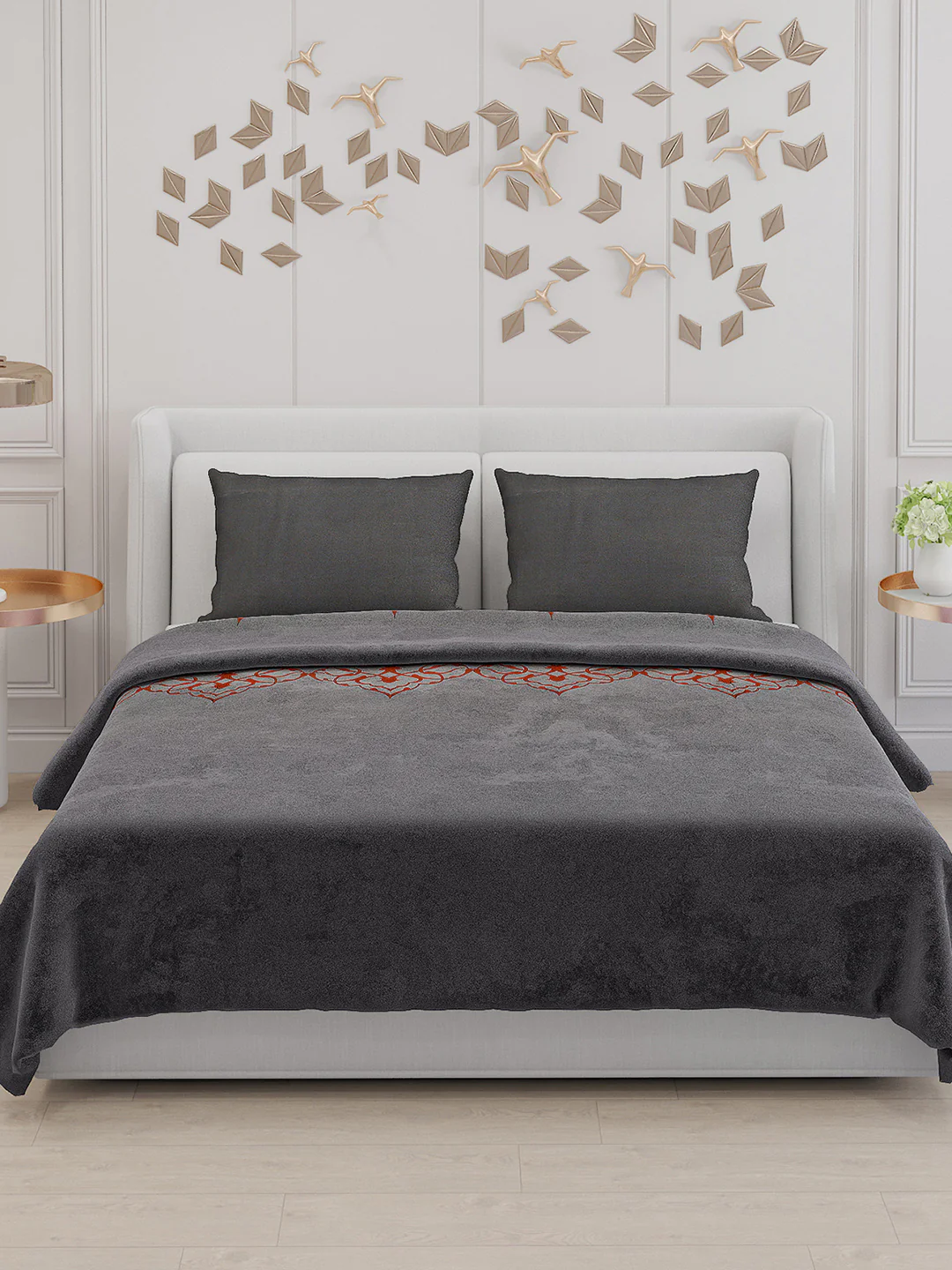 115 GSM Polyester Double Bed Bedsheet with 2 Pillow Covers - Updated - Updated - Updated - Image 3