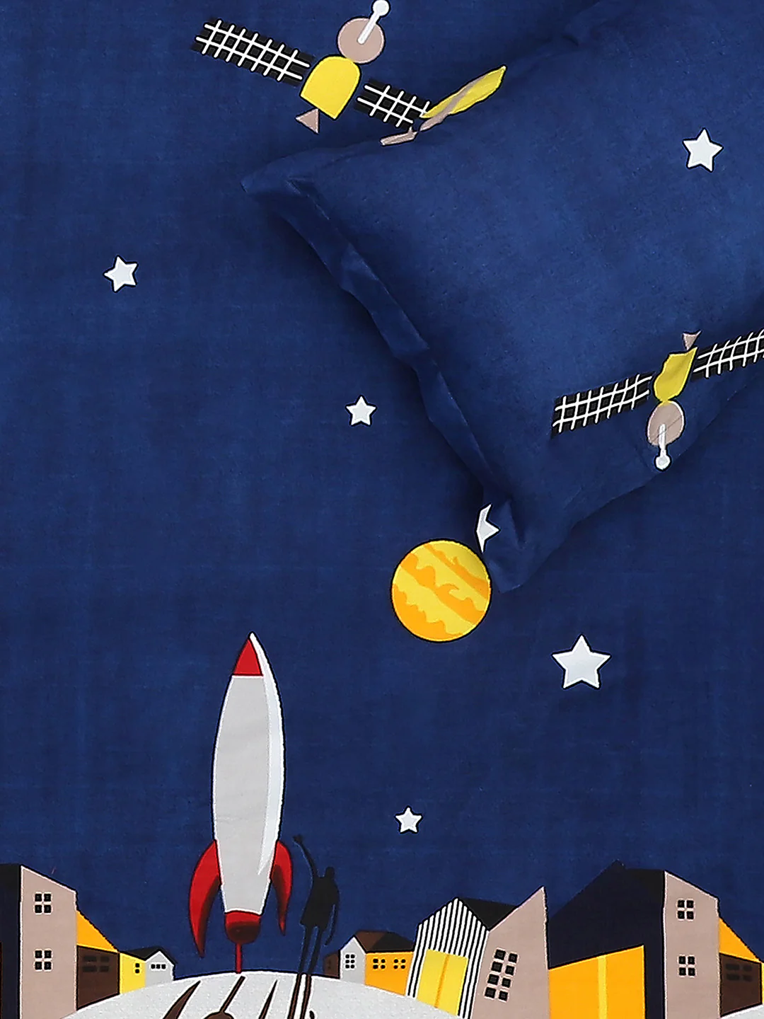 120 GSM  Polyester Double Bed Bedsheet with 2 Pillow Covers - Updated - Updated - Image 6