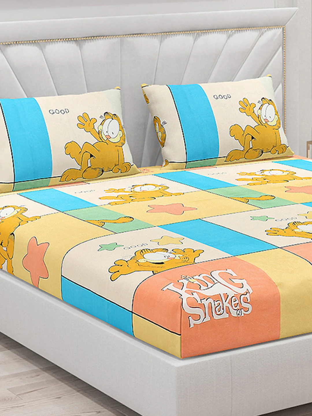 120 GSM  Polyester Double Bed Bedsheet with 2 Pillow Covers - Updated - Updated - Updated - Image 5