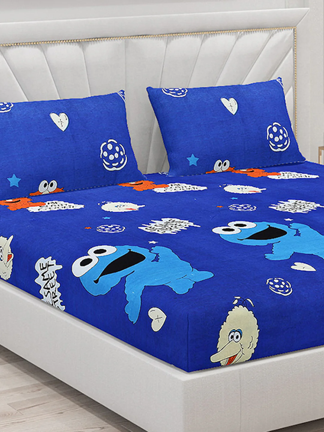 120 GSM  Polyester Double Bed Bedsheet with 2 Pillow Covers - Updated - Updated - Image 5