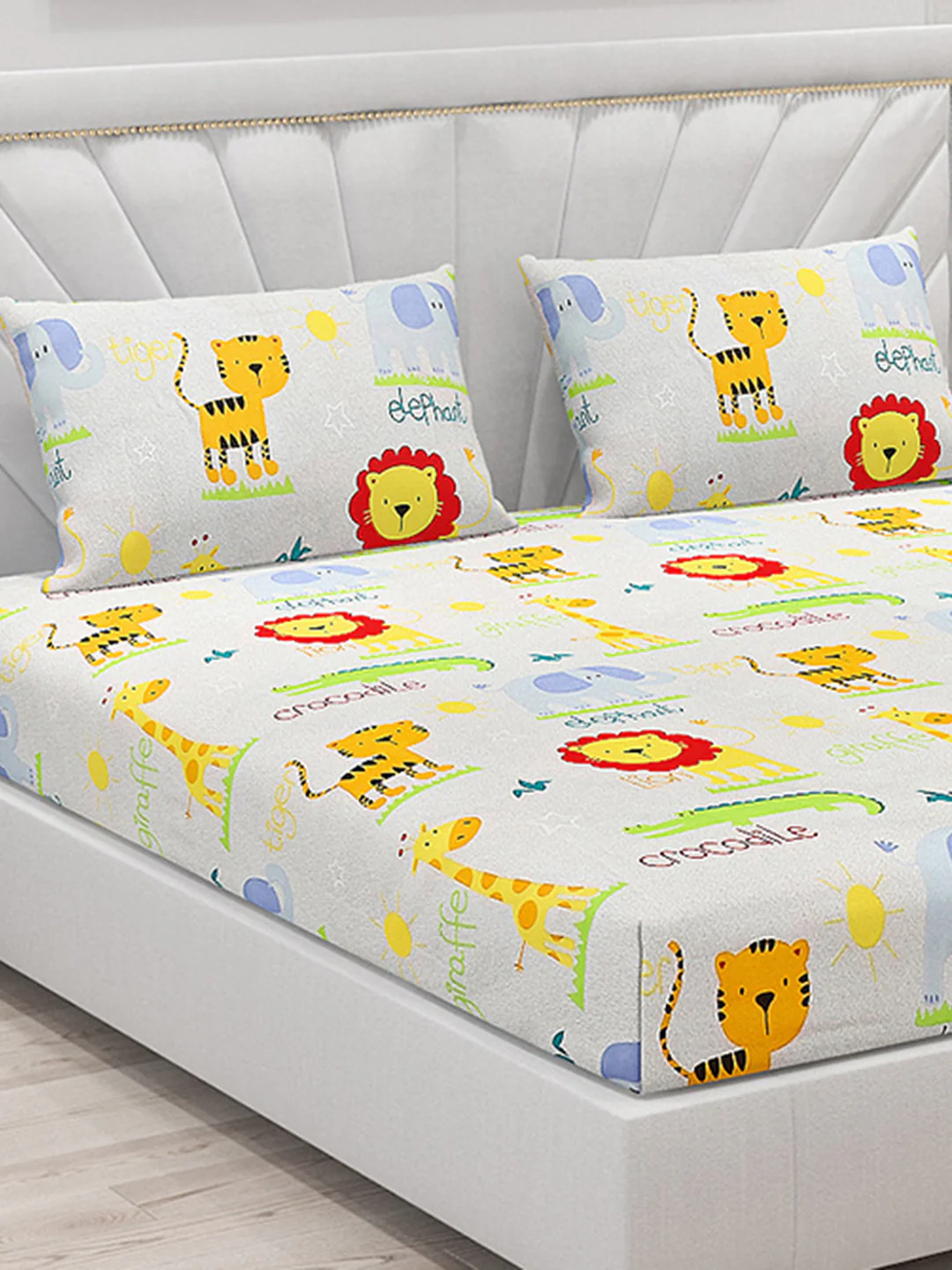 120 GSM  Polyester Double Bed Bedsheet with 2 Pillow Covers - Updated - Updated - Image 5