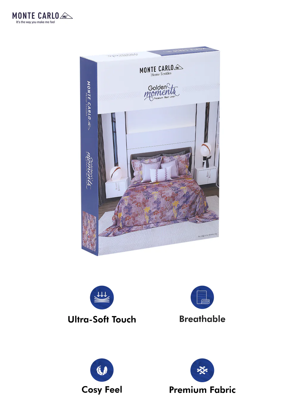 120 GSM  Polyester Double Bed Bedsheet with 2 Pillow Covers - Updated - Updated - Image 10