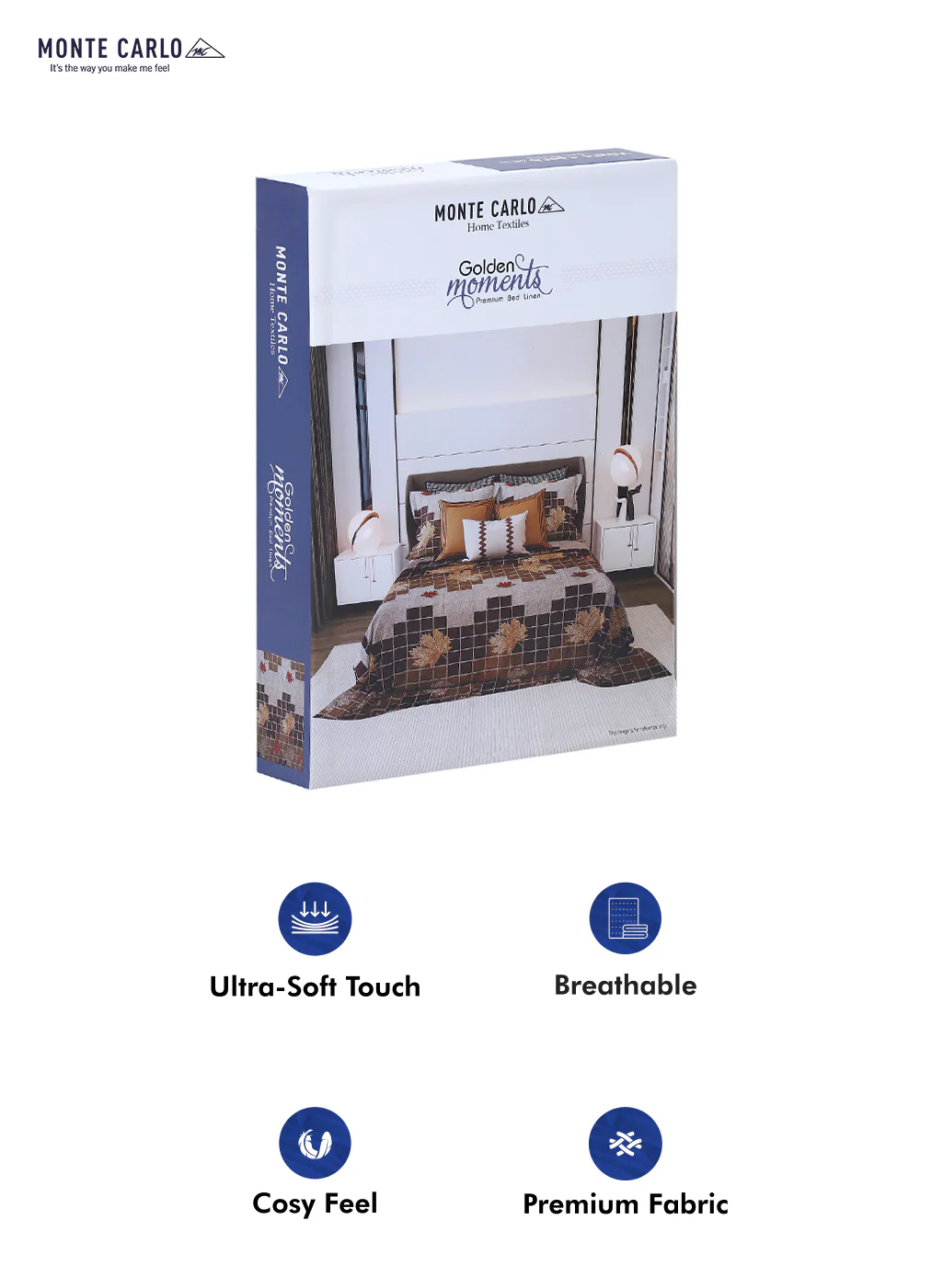 120 GSM  Polyester Double Bed Bedsheet with 2 Pillow Covers - Updated - Updated - Image 10