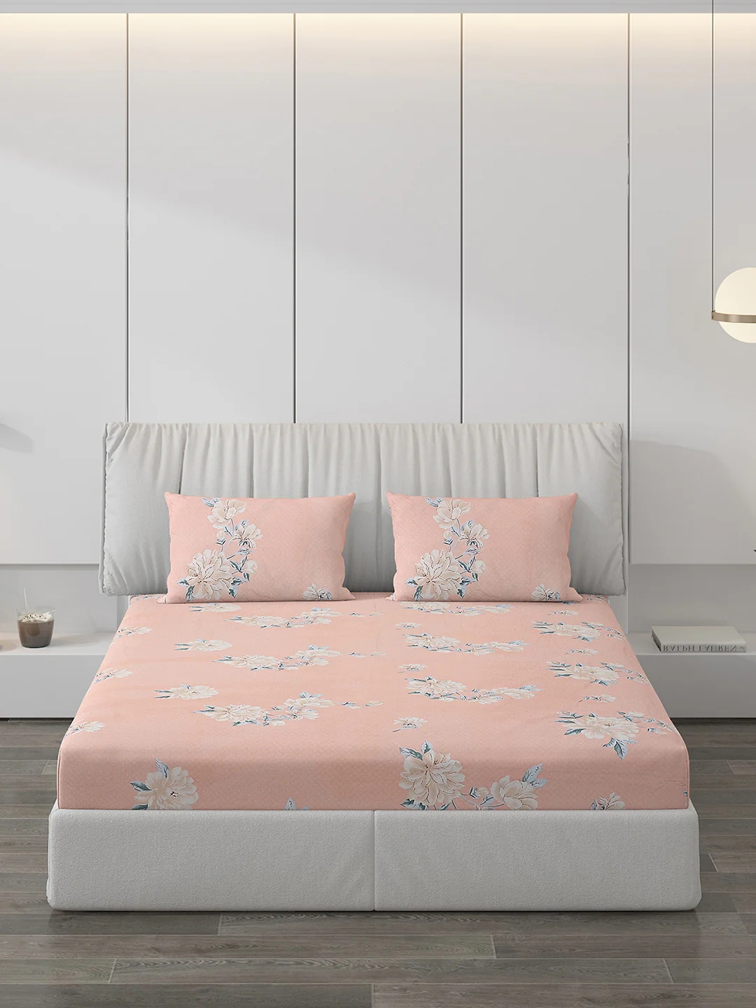 120 GSM Polyester Double Bed Bedsheet with 2 Pillow Covers - Updated - Updated - Image 3