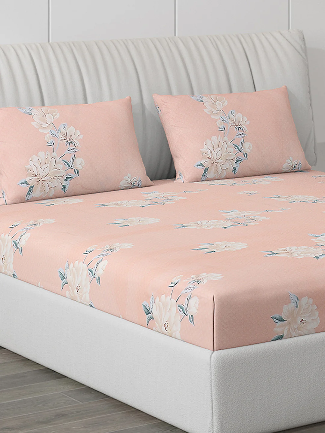 120 GSM Polyester Double Bed Bedsheet with 2 Pillow Covers - Updated - Updated - Image 5